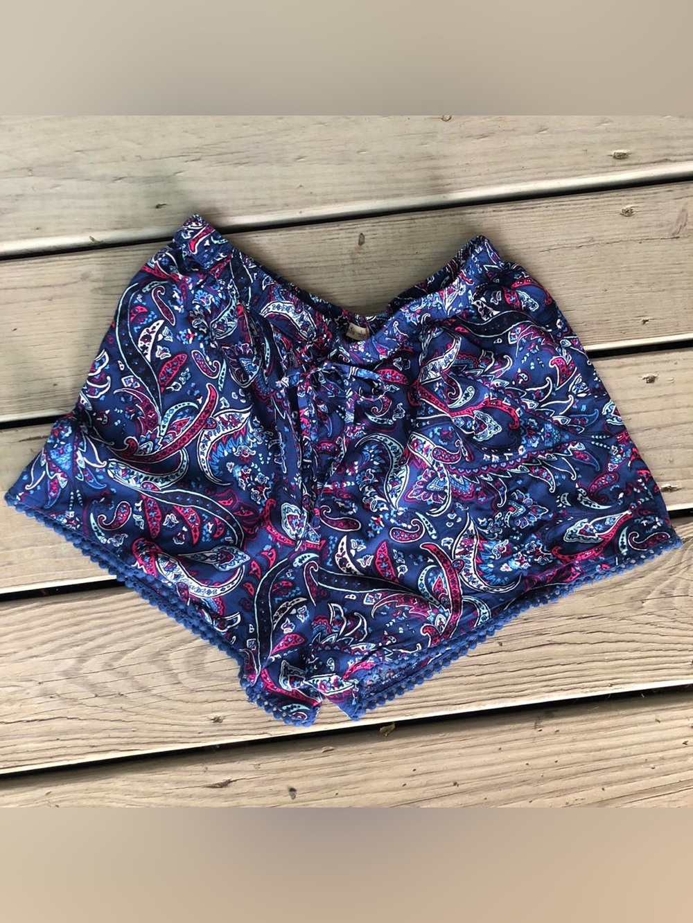 Hollister paisley soft drawstring short
